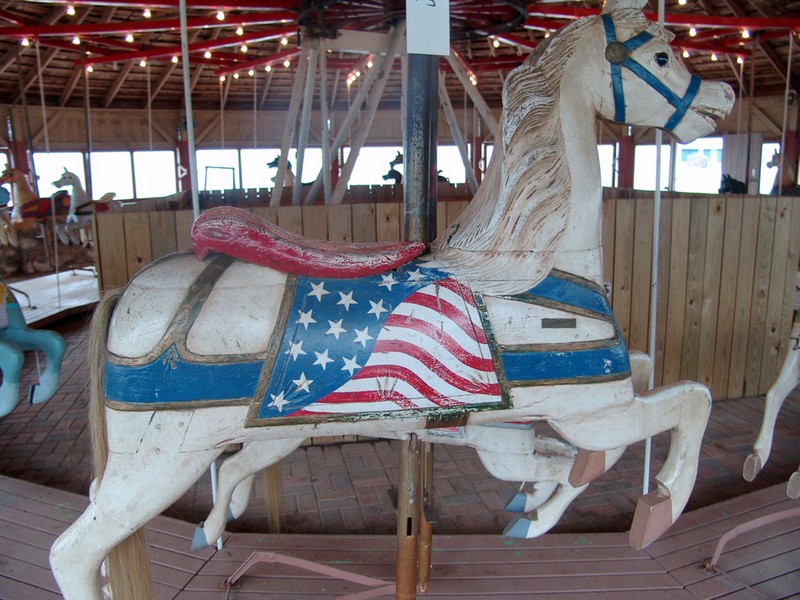 Antique carousel horse