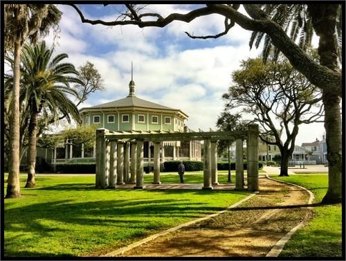 A view of the Garten from within Kempner Park.