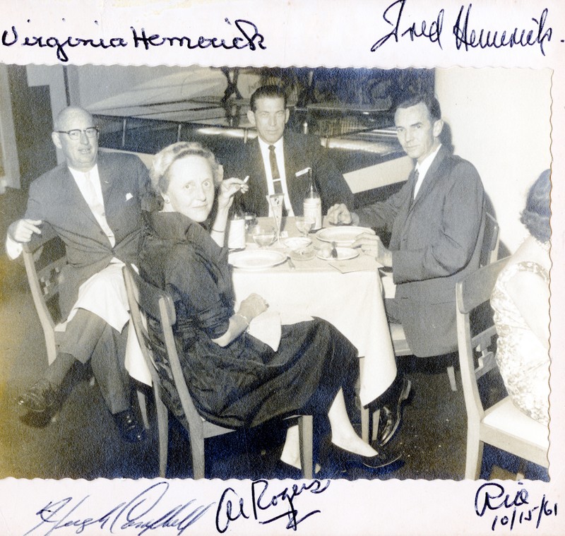Fred & Virginia Hemmerick-former Seven Gables occupants, c. 1961