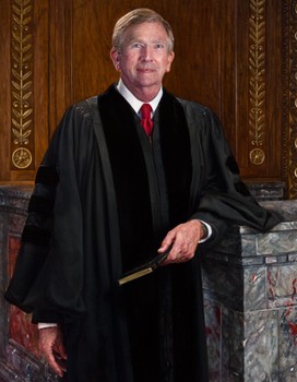 Painting by Leslie Adams of the late Chief Justice Thomas J. Moyer