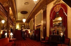 The elaborate Louis XV interior of the Coleman Theatre.