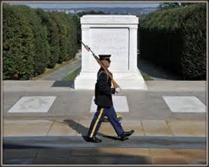 A Tomb Guard on duty at the Tomb.