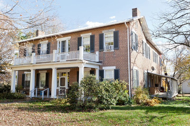 The farmhouse at Fort Hill Farm