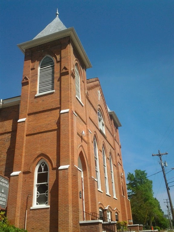 Photograph of Evans Metropolitan AME Zion Church. 