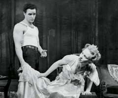 Marlon Brando and Jessica Tandy in A Streetcar Named Desire