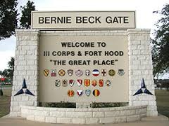 This sign marks the entrance to Fort Hood, one of the largest Army bases in the United States. It is also the place of two of the deadliest mass shootings on military bases.