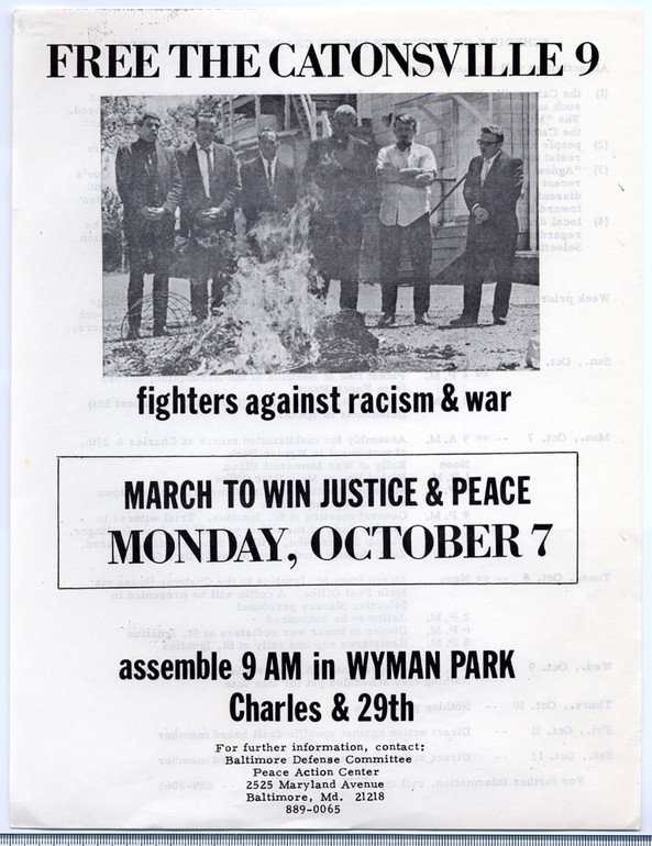 Leaflet Supporting Catonsville 9