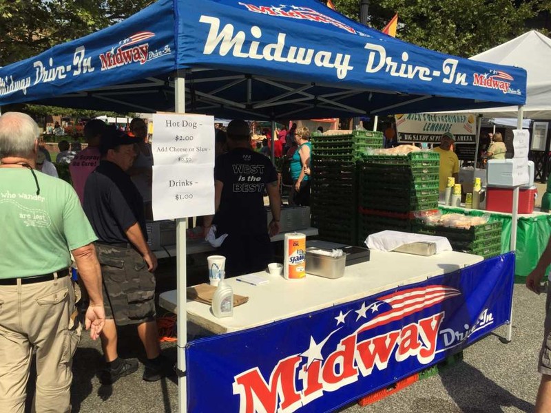 Midway Drive-In stall at the WV Hot Dog Festival