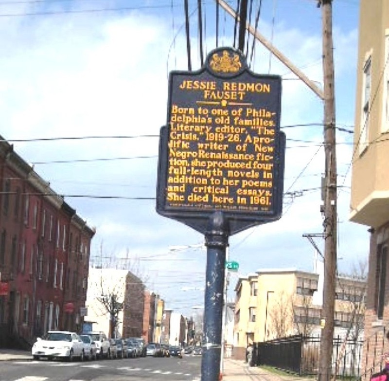 Historical Marker for Jessie Redmon Fauset