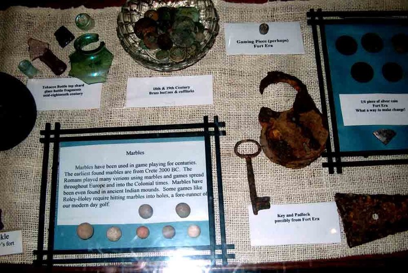 Artifacts found on the grounds around Fort Ashby