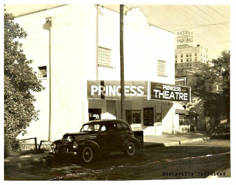 The Princess Theatre, located on Church Street in the Black business district.