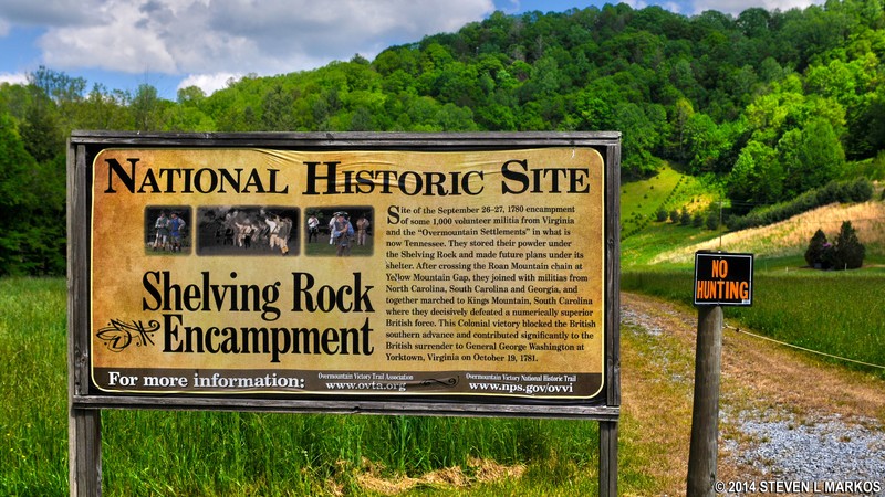 Sign at Overmountain Victory National Historic Trail, Tennessee.