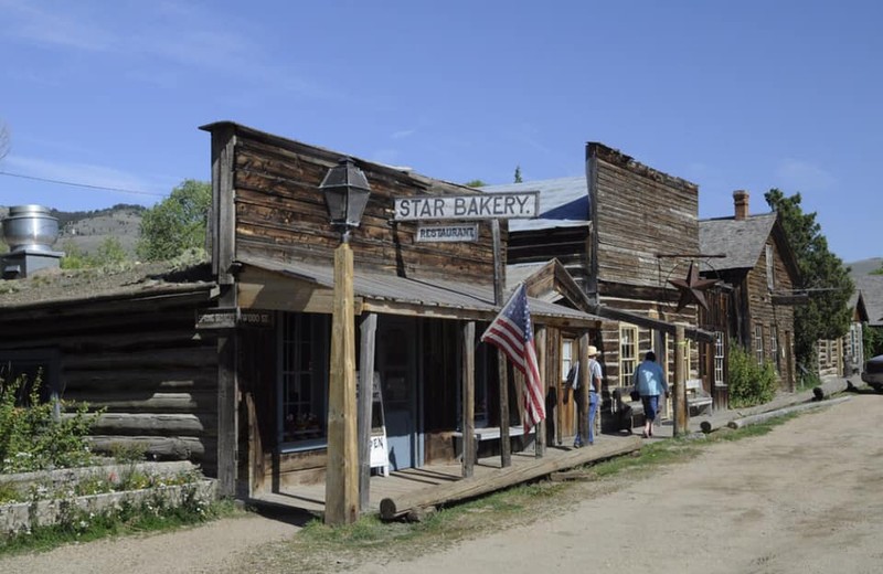 The museum features recreated and original buildings.