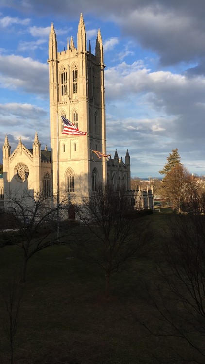 The view of the chapel from the front side