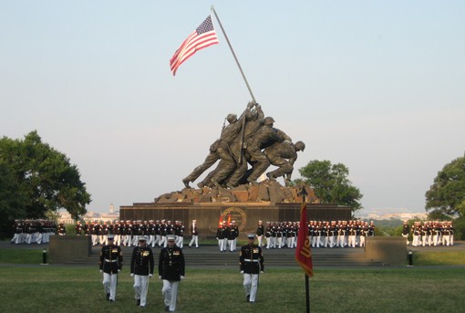 A picture taken during the Sunset Parade