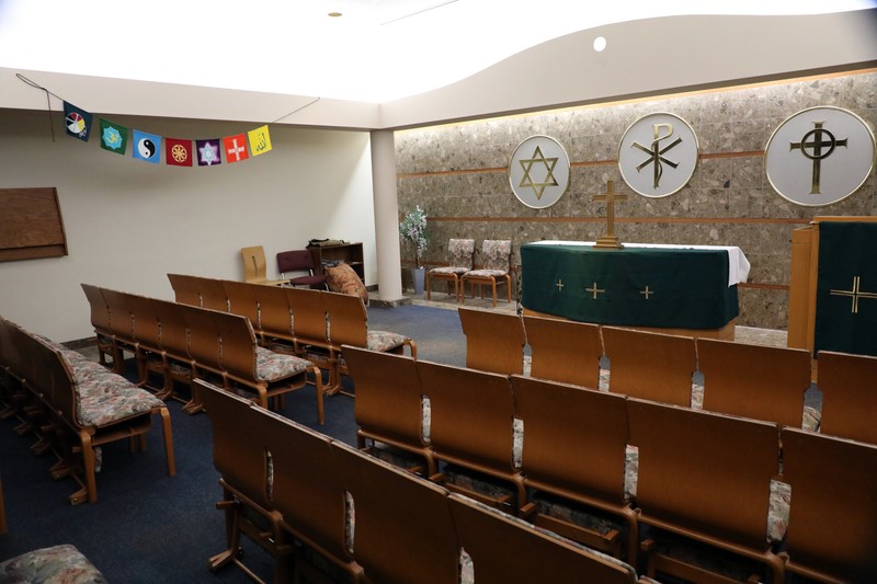 Interior of the Mary Hanson Carey Memorial Chapel 