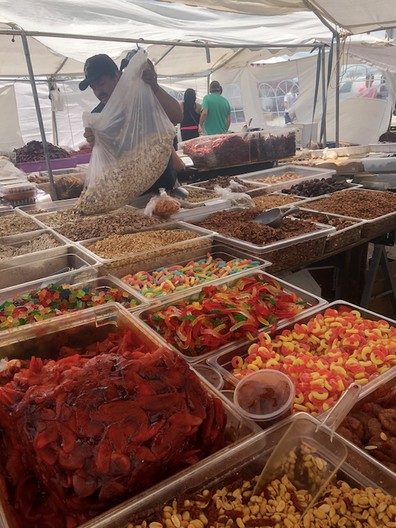 One of the many stands in the Swap O'Rama that bring Mexican snacks to the public.