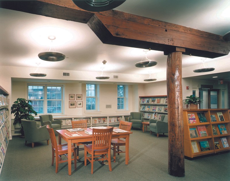 The first floor of the Lord & Burnham Building which is now the Irvington Public Library.