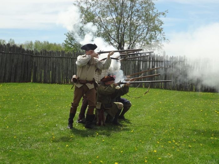 Reenactments at the fort, Proctor was in charge of the militia stationed at Hanna's Town. 
