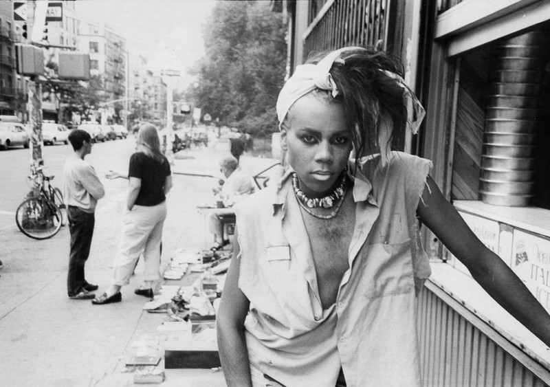 A young RuPaul in New York in the 1980s