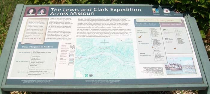 The marker is located in Hermann Riverfront Park.