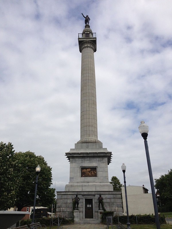 The monument was designed by John H. Duncan and is perhaps ironically modeled after a famous British monument