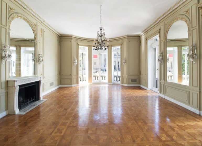 The mansion's interior