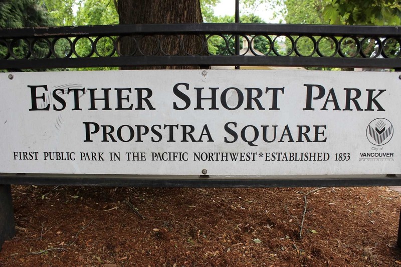 Esther Short Park sign
Photo by Cynthia Prescott