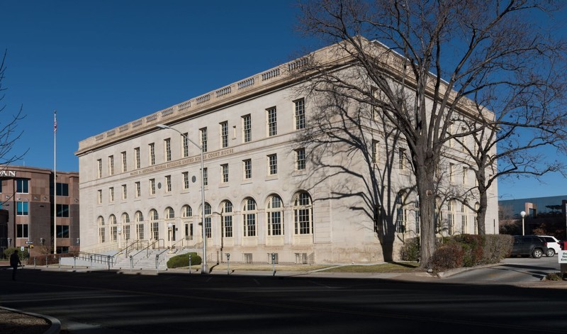 November 2014 photo of exterior of Wayne N. Aspinall Federal Building (Carol Hightower for the General Services Administration)