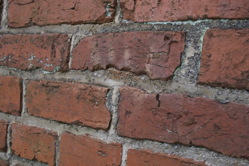This zoomed-in image of the chimney shows a handprint.