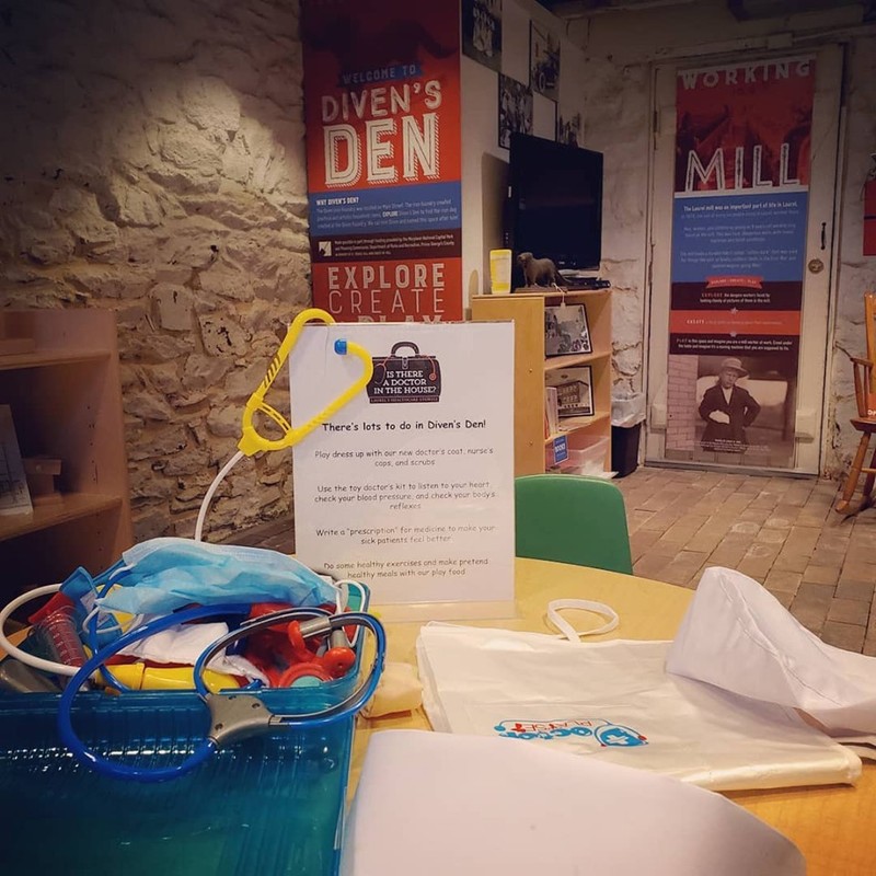 Diven's Den is an interactive area that encourages STEAM-based free play.