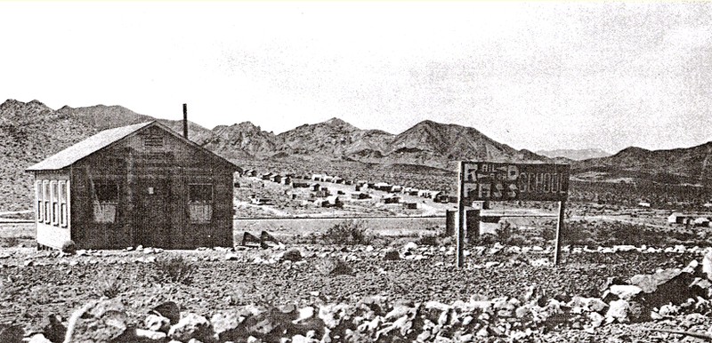 The one-room Railroad Pass School, circa 1932. (Clark County School District archives)