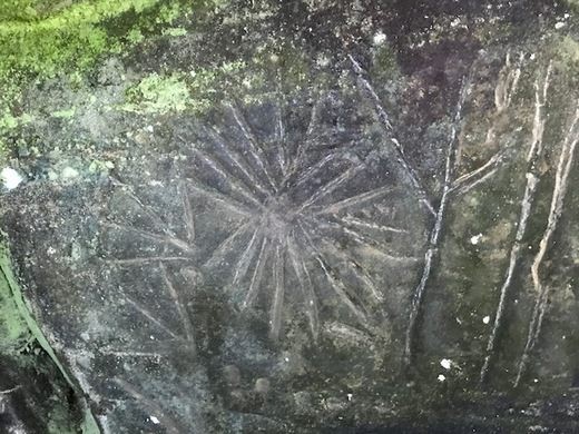 Luther Elkins Petroglyph close-up