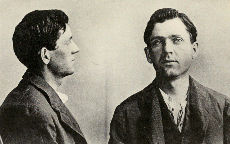 Mugshot of Leon Czolgosz, the anarchist steelworker who assassinated McKinley