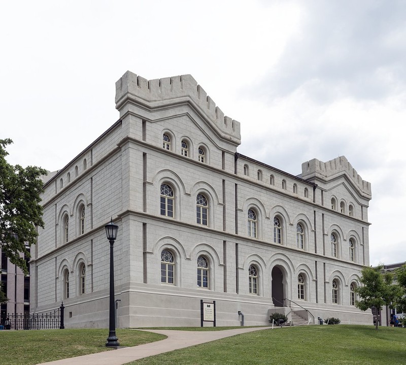 The old Texas General Land Office Building, now the Texas Capitol Visitor Center, in Austin, Texas via the Library of Congress