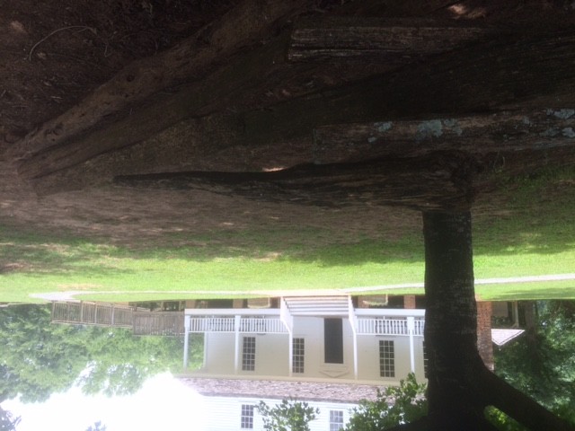 Alston House seen from Tory fighting positions.