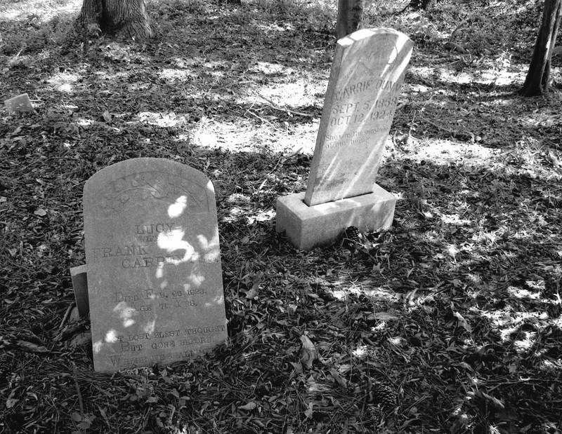 Headstones in the Friendship Baptist Church "Old Cemetery"