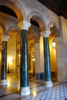 Columns Surrounding the Rotunda, All Made of Marble 