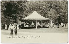 The carousel as seen in this circa 1906 postcard