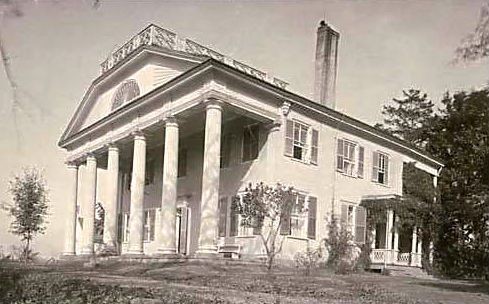 This photo shows the Leroy Pope home that was greatly used by the military during 1814 and again during the civil war.
