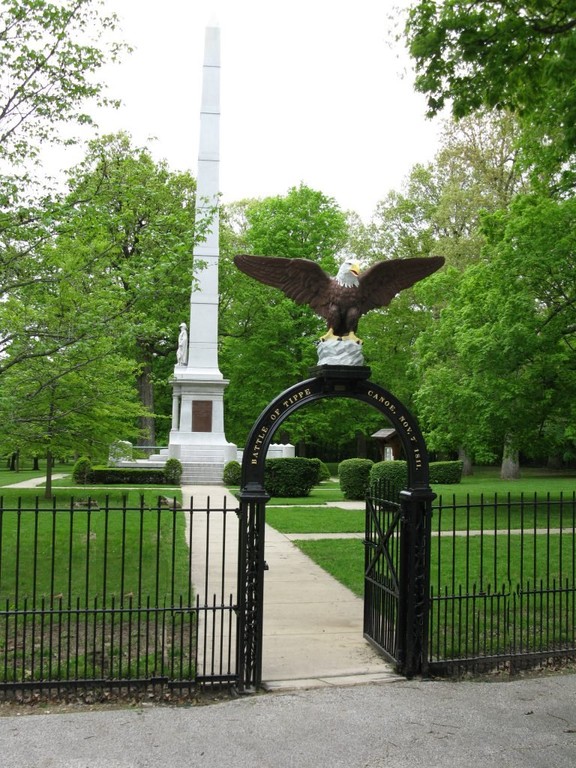 Tippecanoe Battlefield Park commemorates the battle between American forces and a confederation of Native American tribes that took place on the morning of November 7, 1811.