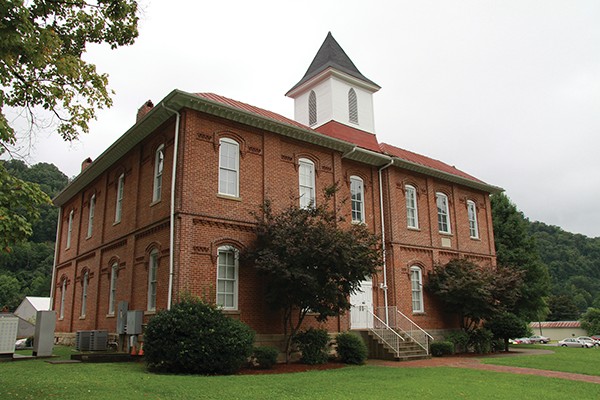 Front view of the original building