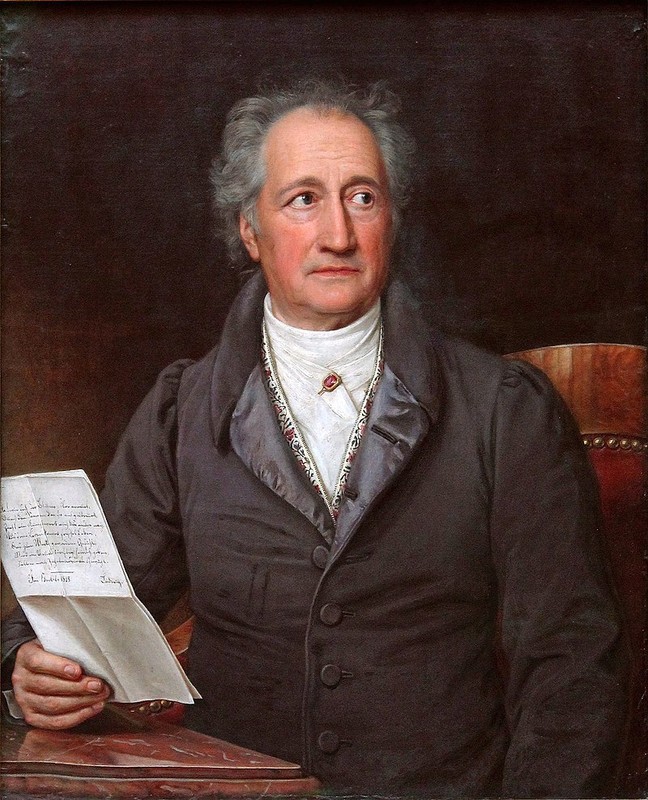 Goethe in 1828 by Joseph Karl Stieler