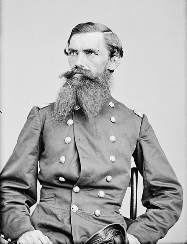 David Hunter Strother in uniform. Strother served as a topographer and general's aide during the American Civil War. Courtesy of Wikipedia.