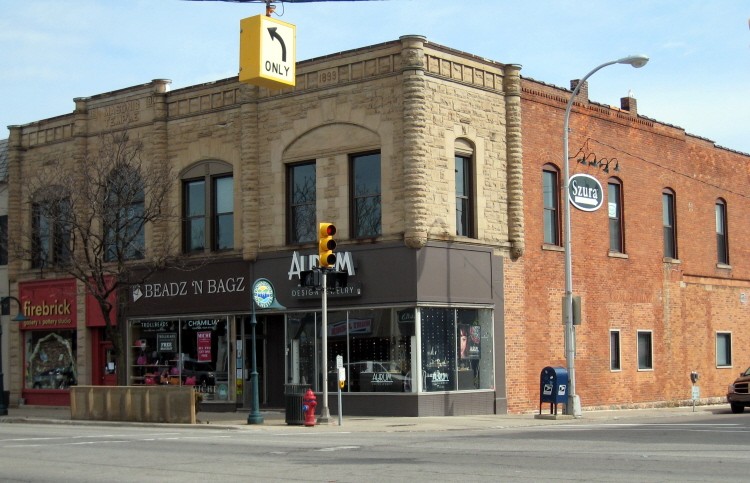 Masonic Block, west and south elevations, 2010