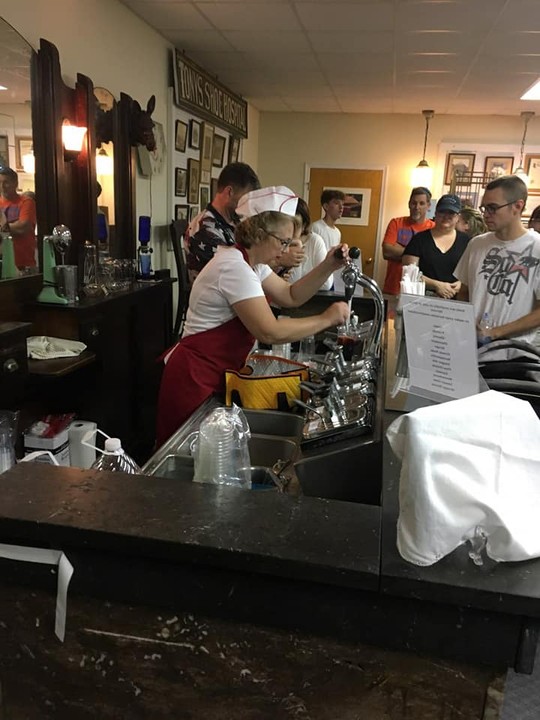 Old Fashioned Soda Fountain from Burtons Sport Shop. Operates on special events. See our Facebook Page for Event Dates.
