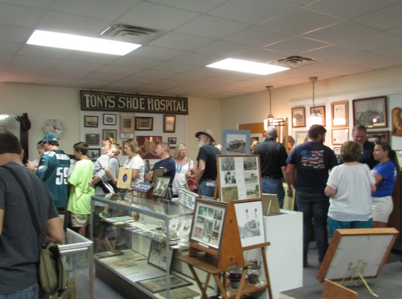 Visitors to our museum on a busy day