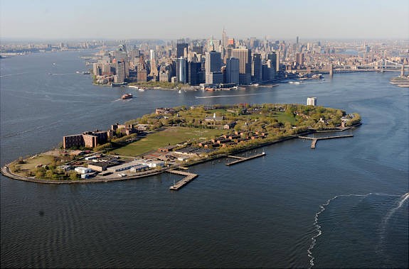 Governors Island aerial view