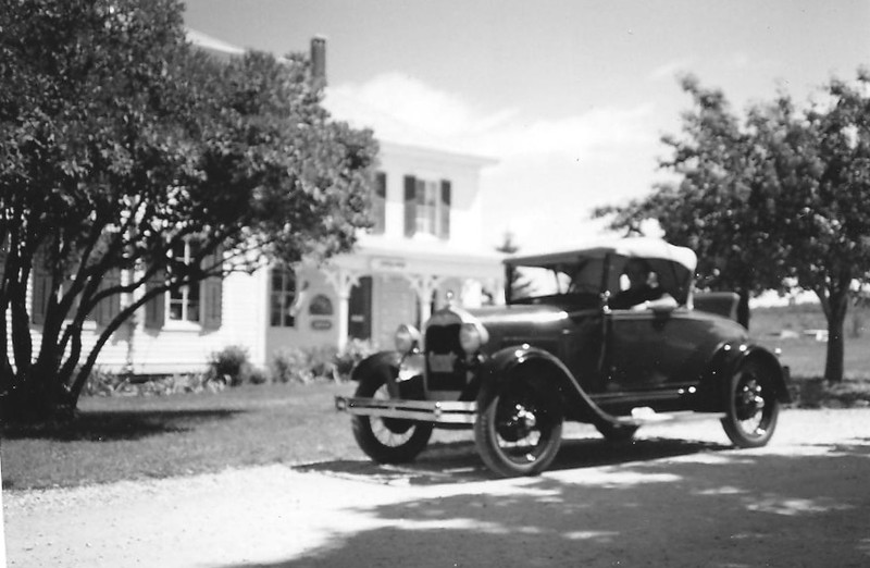 Egg Harbor Cupola House with vintage automobile