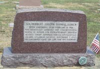 Grave of Herbert J. Thomas, Jr. located in Sunset Memorial Park Cemetery in South Charleston